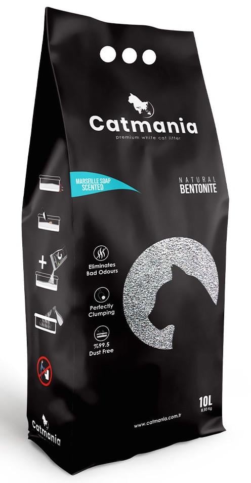 Бентонітовий наповнювач Catmania з ароматом марсельського мила 10 л - фото 1 Бентонітовий наповнювач Catmania з ароматом марсельського мила 10 л - фото 1