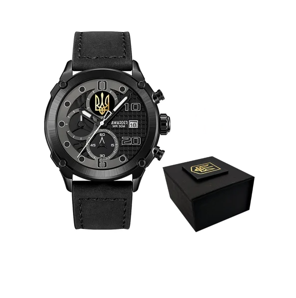 Наручные часы Awarder 016 Трезубец золото All Black Наручные часы Awarder 016 Трезубец золото All Black