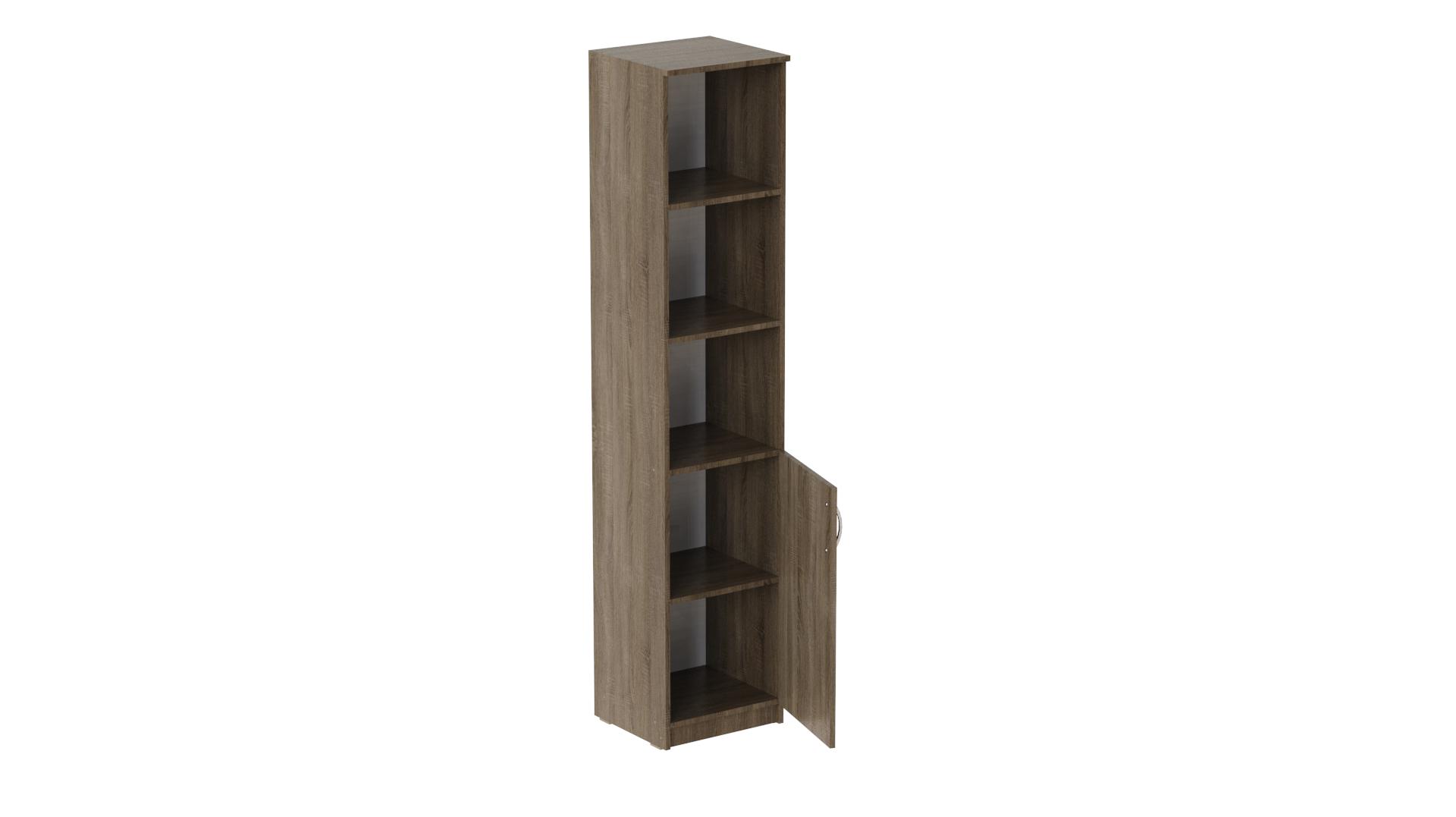 Пенал Ferrum-decor Анжело на 4 полиці з 1 дверима ДСП 16 мм 1900x400x380 мм Дуб Сонома Трюфель (FRD-104915) Пенал Ferrum-decor Анжело на 4 полиці з 1 дверима ДСП 16 мм 1900x400x380 мм Дуб Сонома Трюфель (FRD-104915)
