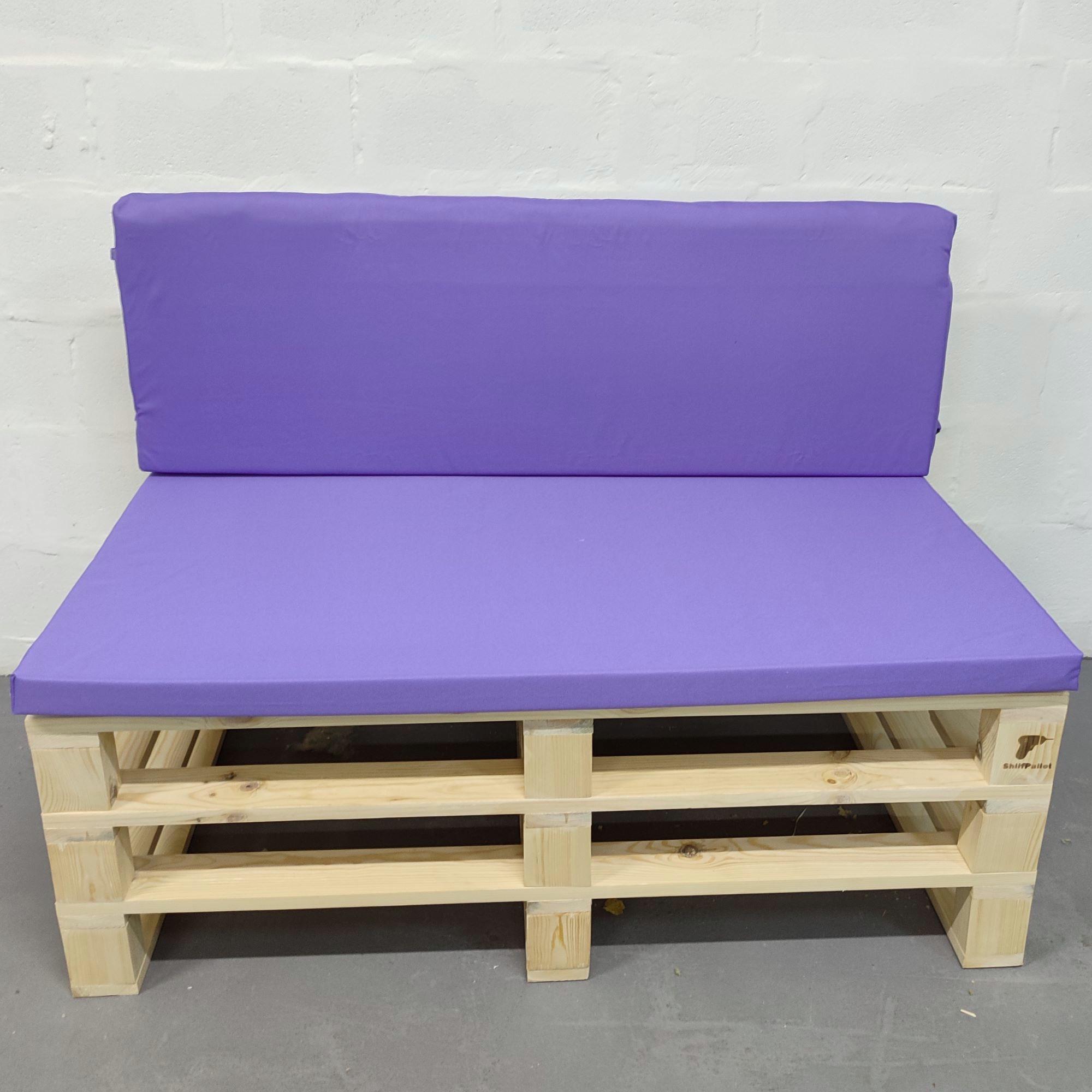 Комплект водоотталкивающих подушек для паллет-дивана eGarden оксфорд 120x60x5/120x40x5 см Сиреневый (5606) - фото 2 Комплект водоотталкивающих подушек для паллет-дивана eGarden оксфорд 120x60x5/120x40x5 см Сиреневый (5606) - фото 2