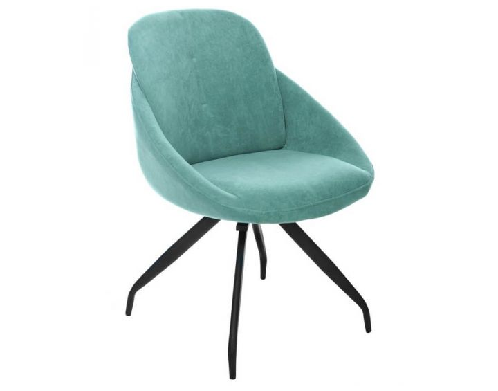 Стул обеденный Ветро R-65 поворотный 860х590х700 мм Черный/Мятный
