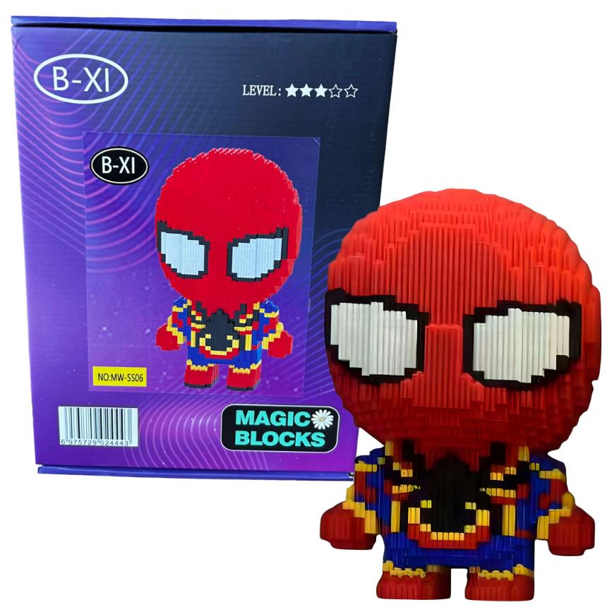 Конструктор детский Magic Blocks 3D Spider Man 30 см/3489 дет. (1000-ZB-602) - фото 2 Конструктор детский Magic Blocks 3D Spider Man 30 см/3489 дет. (1000-ZB-602) - фото 2