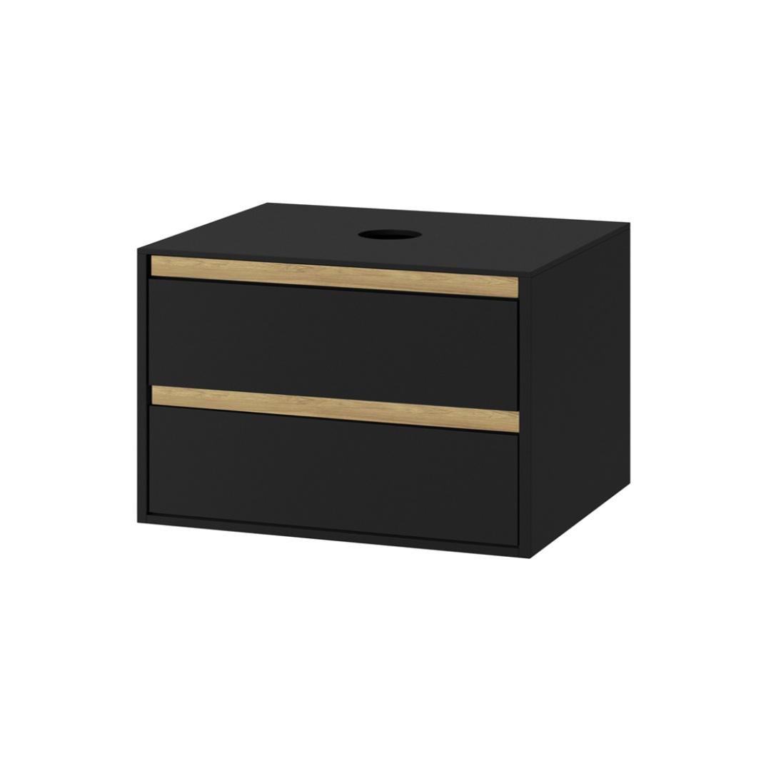 Тумба в ванную Excellent Tuto 80x45,7 настенная, черная (MLEX.0104.800.BKBL)