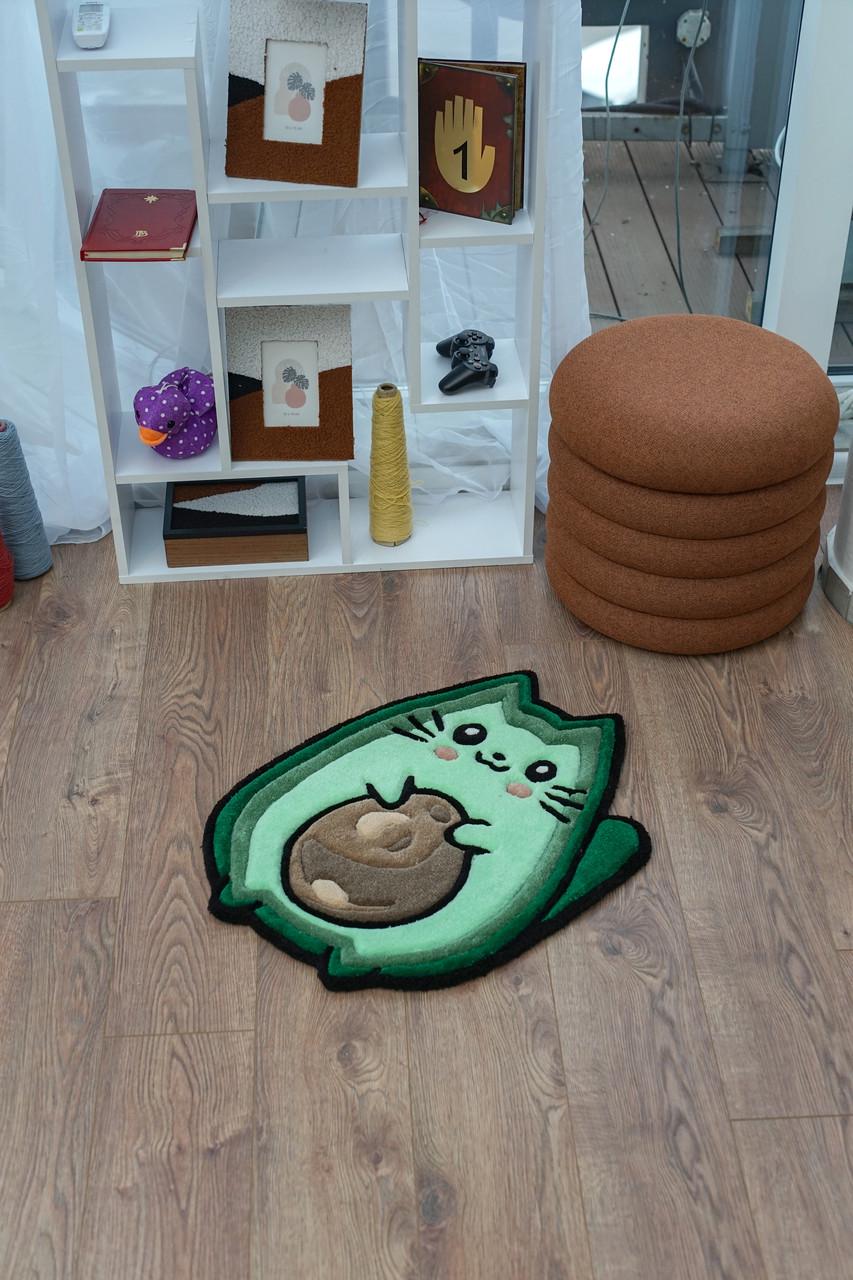 Килим ручної роботи АвоКотик 80x75 см - фото 8 Килим ручної роботи АвоКотик 80x75 см - фото 8