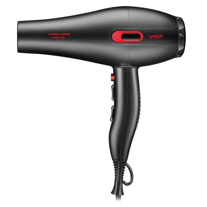 Фен VGR V 471 3 насадки 2800 Вт Чорний (31330672)