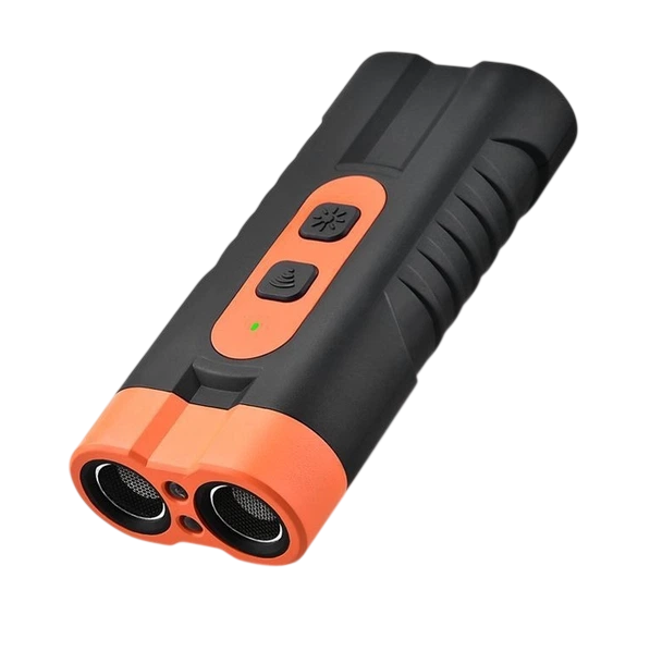 Отпугиватель собак ультразвуковой Ultrasonic DR007 с фонариком Type-C Черный