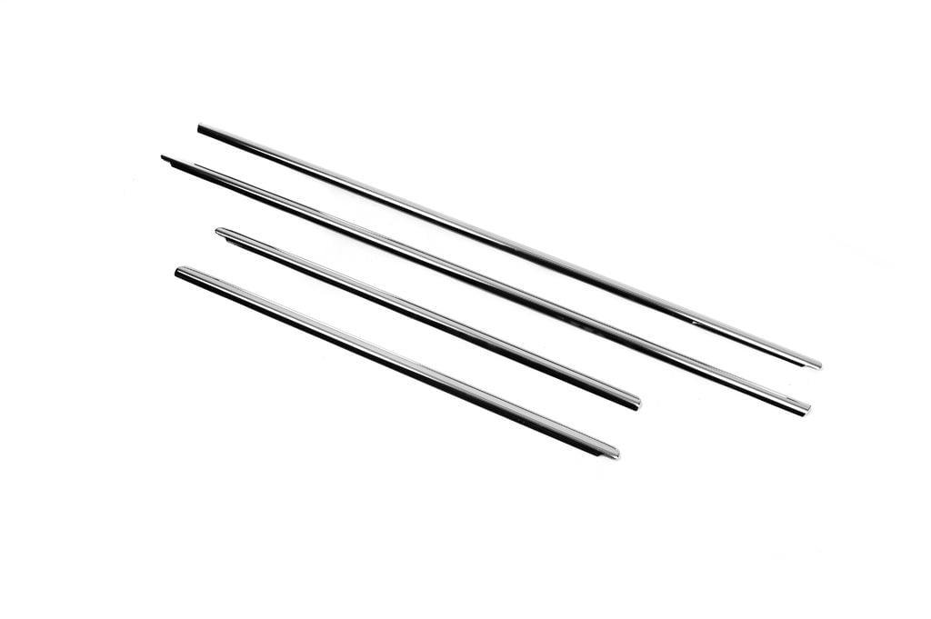 Окантовка окон Carmos для Volkswagen Amarok 2010-2022 г. нержавеющая сталь 4 шт. (92061)