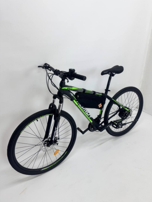 Електровелосипед Azimut Aqua 29" 500 Вт 36В 13А/год Чорно-зелений