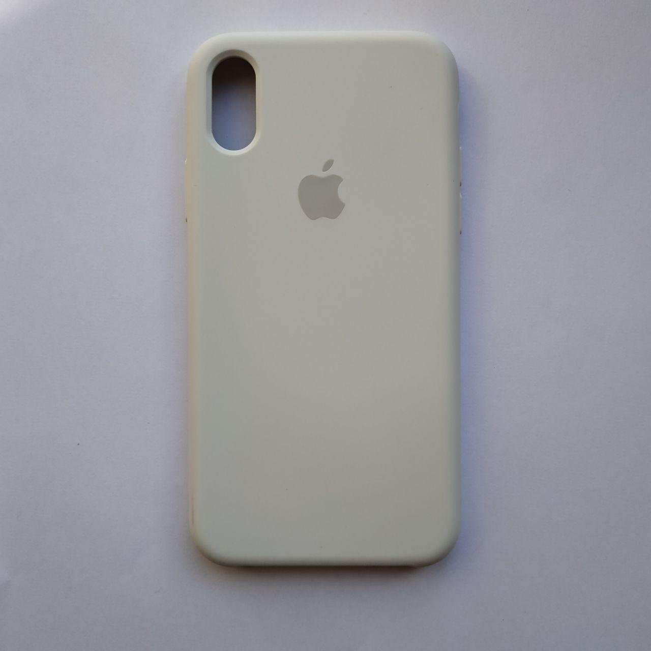 Чехол Silicone Case для Apple iPhone X, XS White