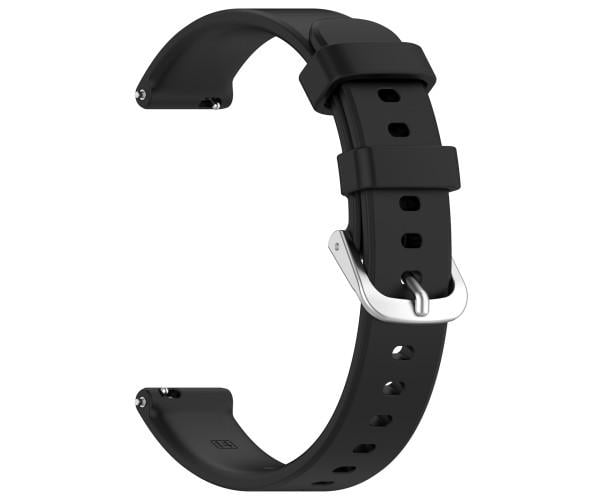Ремешок Silicone для смарт-часов Garmin Lily 2/2 Active с металической застежкой Черный