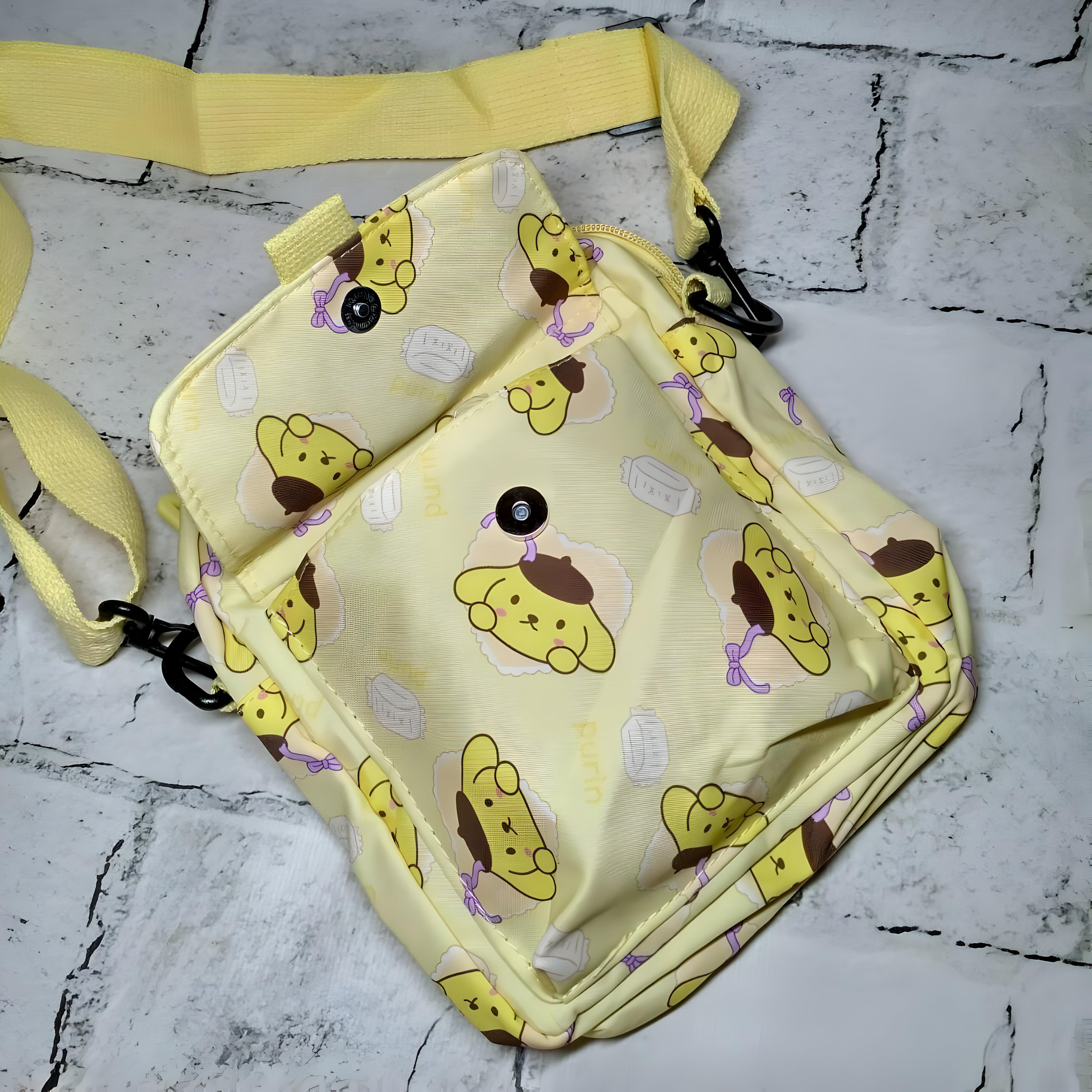 Сумка дитяча крос-боді Помпомпурін 20х16х6 см Жовтий (25-575) - фото 4 Сумка дитяча крос-боді Помпомпурін 20х16х6 см Жовтий (25-575) - фото 4