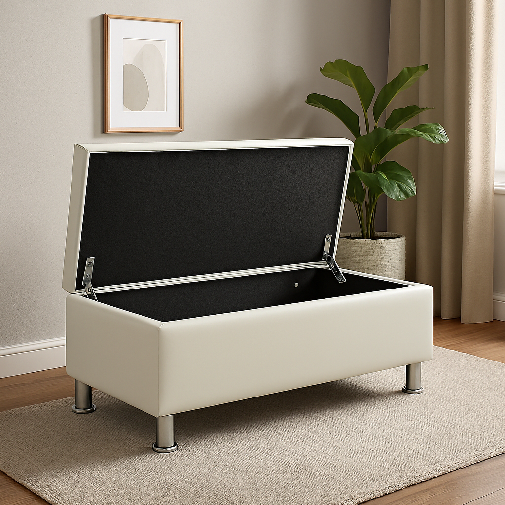 Диван у зону очікування Сompakt штучна шкіра 120 см Бежевий - фото 3 Диван у зону очікування Сompakt штучна шкіра 120 см Бежевий - фото 3