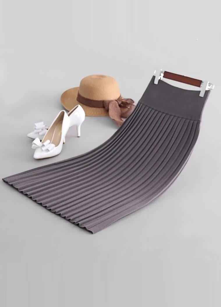 Юбка-карандаш плиссированная трикотажная Forza Viva MW-KS-1613-2 р. 44 Серый (17852324) - фото 2 Юбка-карандаш плиссированная трикотажная Forza Viva MW-KS-1613-2 р. 44 Серый (17852324) - фото 2