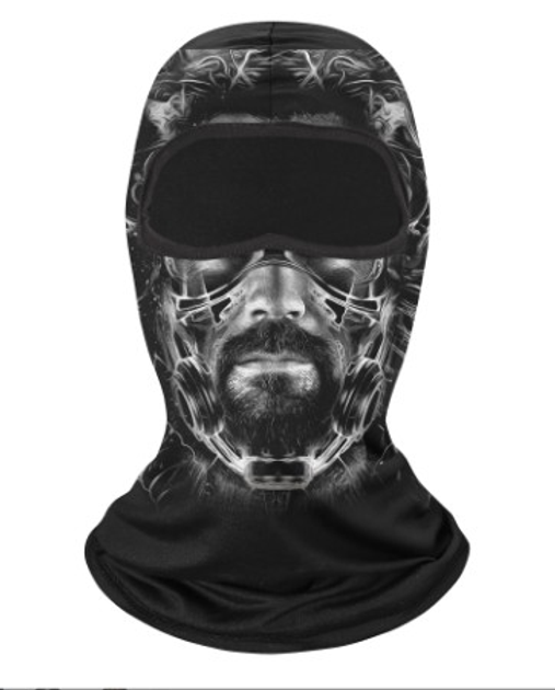 Балаклава летняя тонкая с черепом One Size Черный (797773717-4) Балаклава летняя тонкая с черепом One Size Черный (797773717-4)