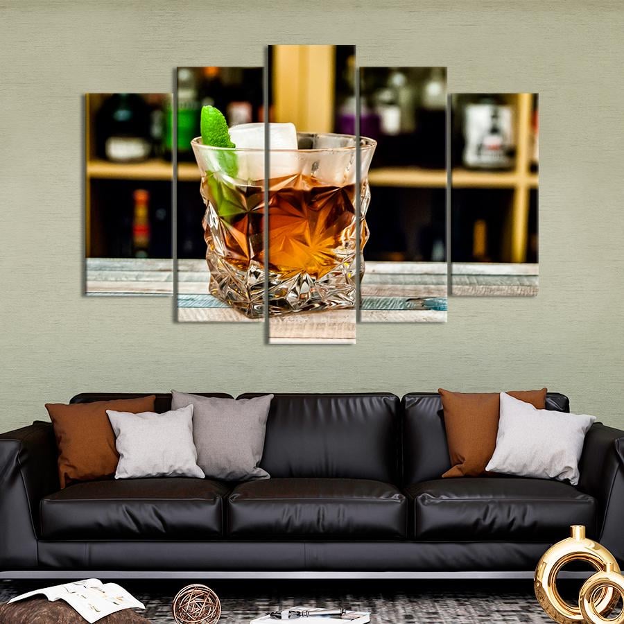 Настенний декор Крепкий виски со льдом 187x119 см (A439-5)