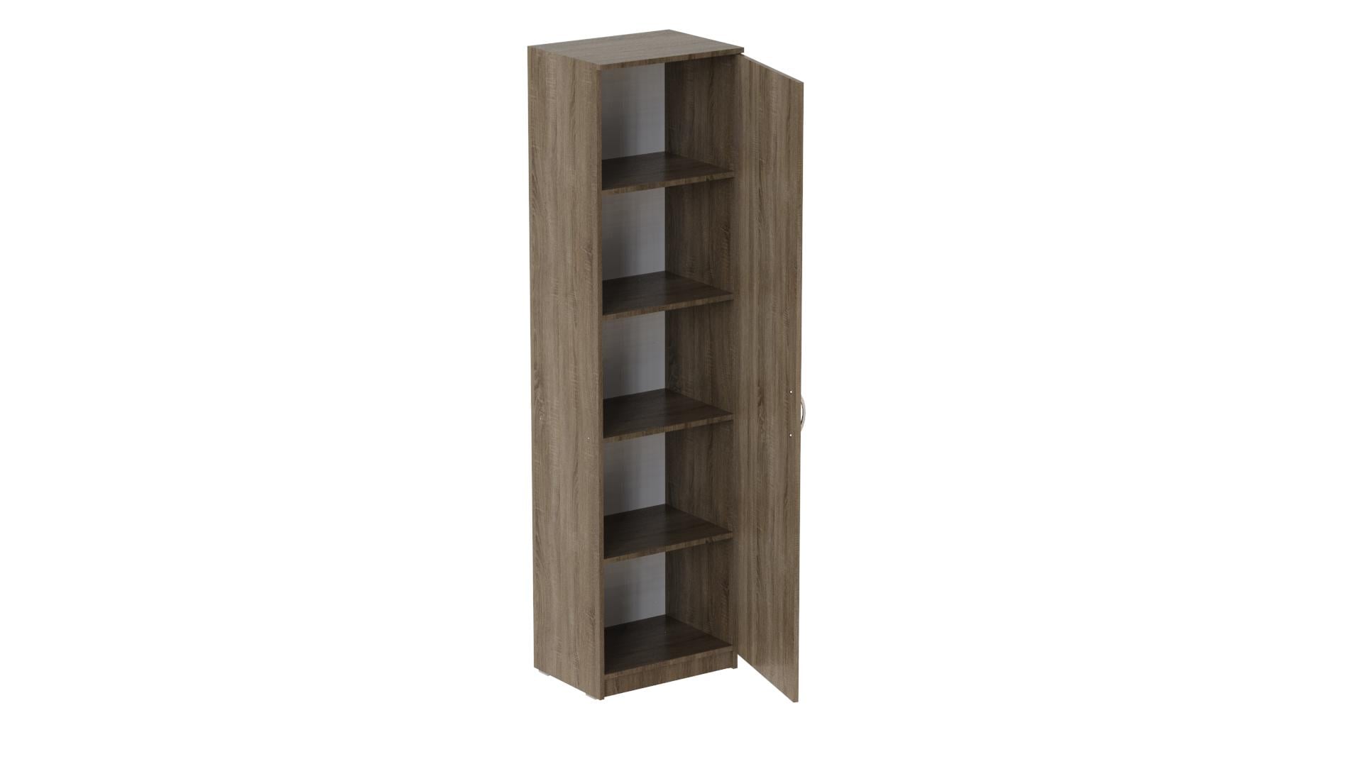 Пенал Ferrum-decor Анжело на 5 полок с дверью ДСП 16 мм 1900x500x380 мм Дуб Сонома Трюфель (FRD-104946)