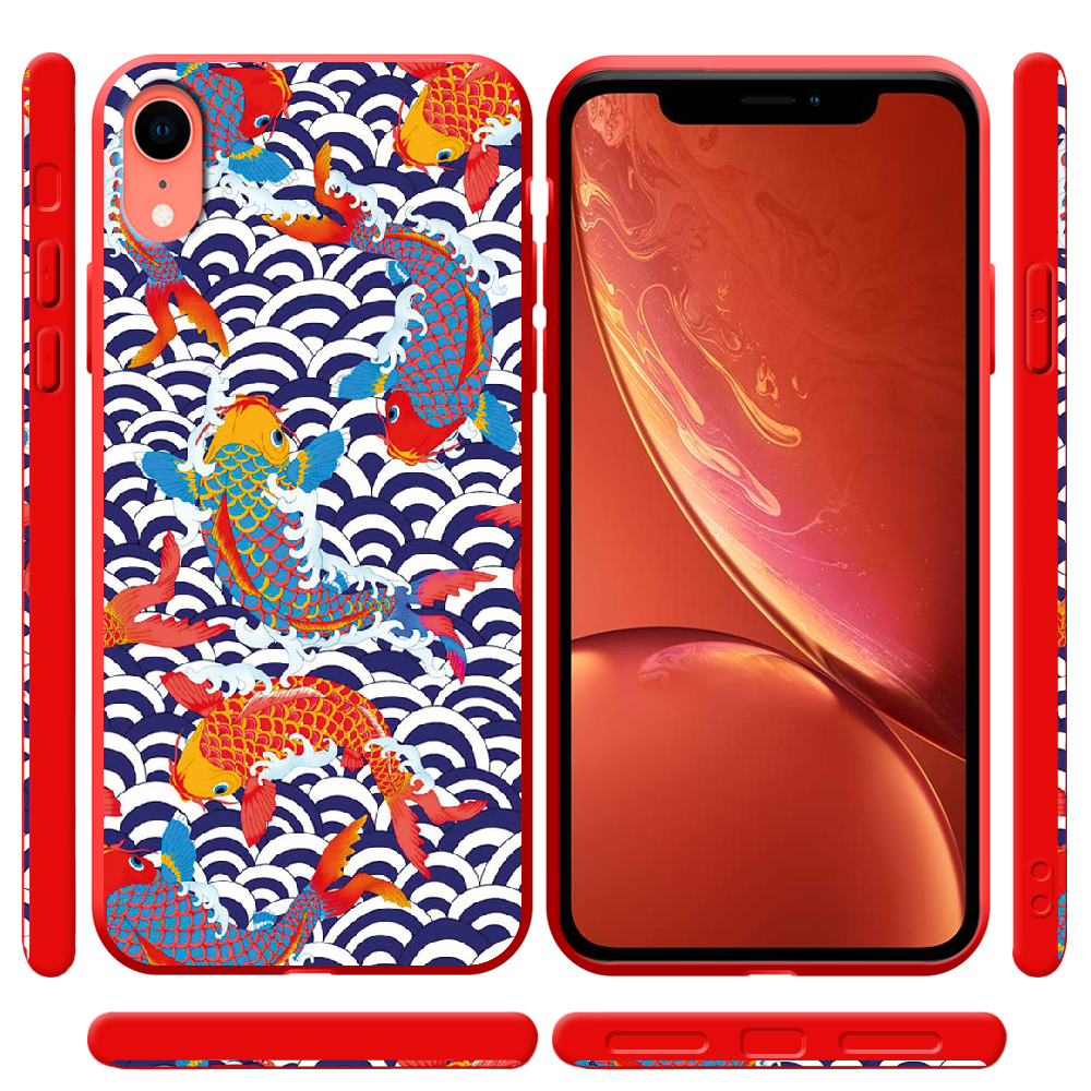 Чехол Boxface iPhone XR Koi Fish Красный силикон (35417-up2477-42163) - фото 2