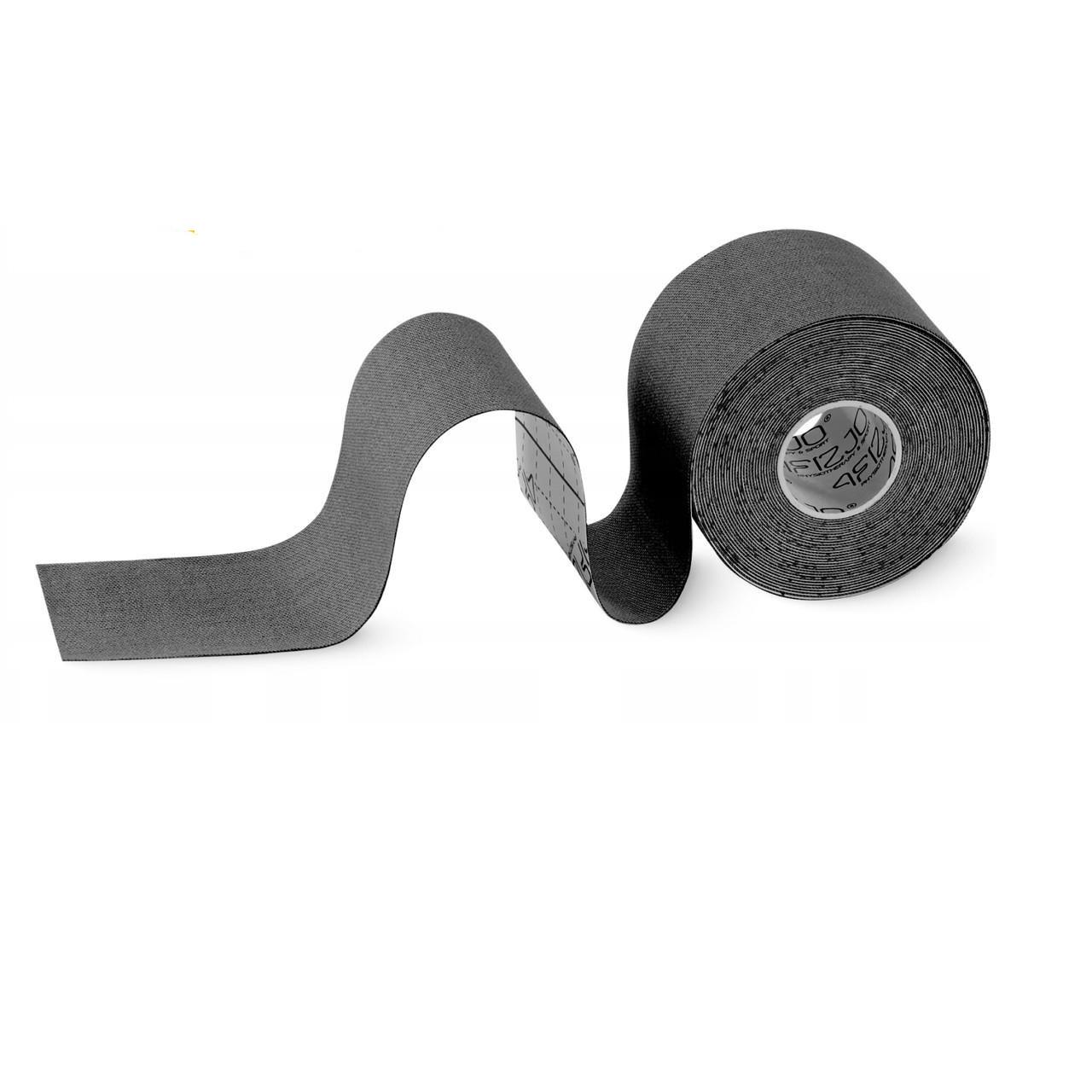 Стрічка кінезіологічна 4fizjo 7,5 см x 5 м Black (P-5907739318886)