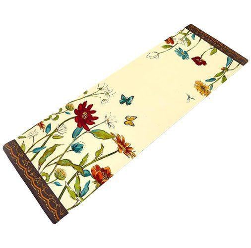 Килимок для йоги FI-7157 Квіти Бежевий (56429052)