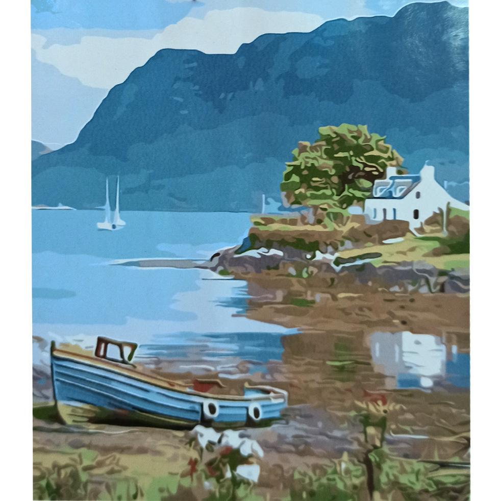 Картина за номерами Strateg Преміум Хатинка у горах 30x40 см (SS-6551) Картина за номерами Strateg Преміум Хатинка у горах 30x40 см (SS-6551)