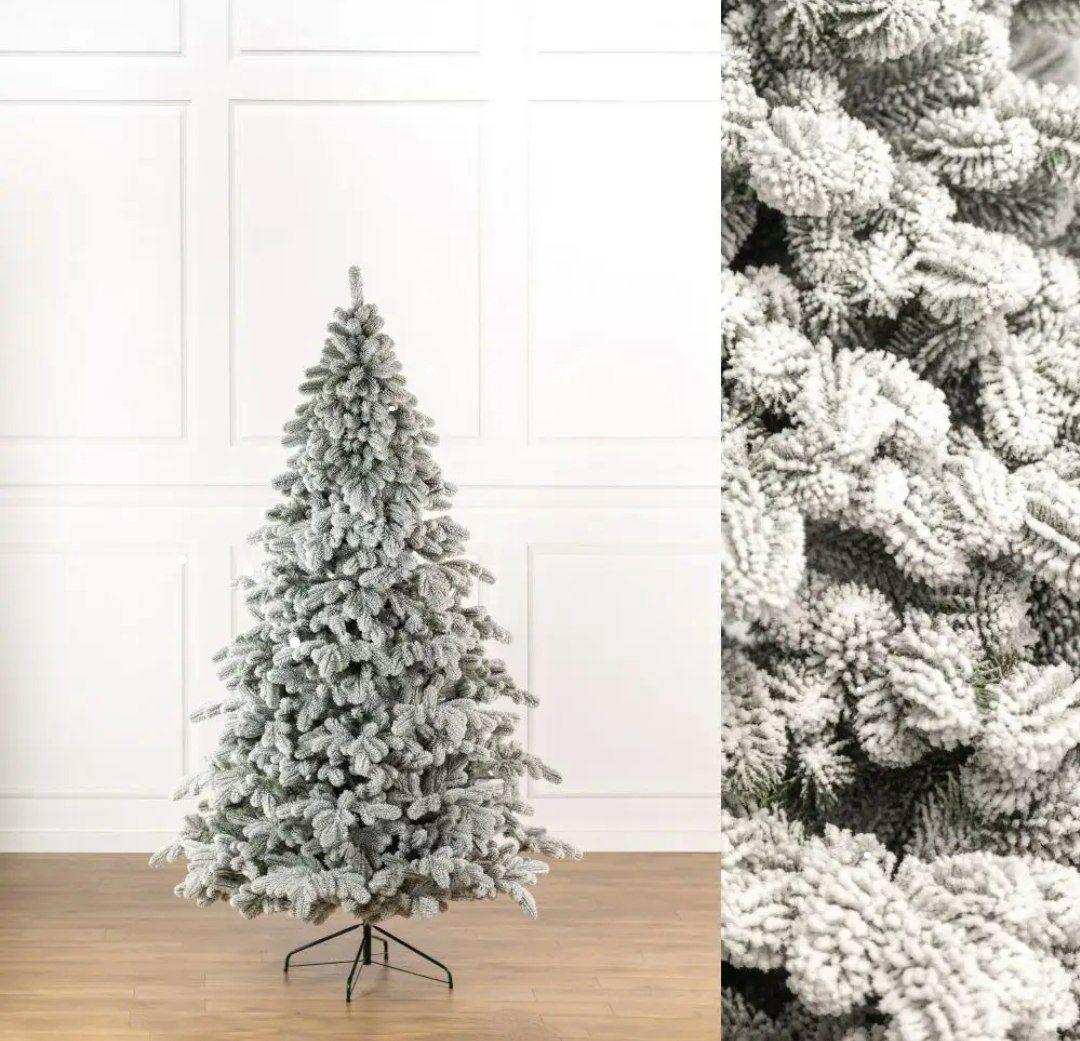 Штучна ялинка засніжена Ковалівська з металевою підставкою 2,30 м Білий (NYT15074) - фото 9