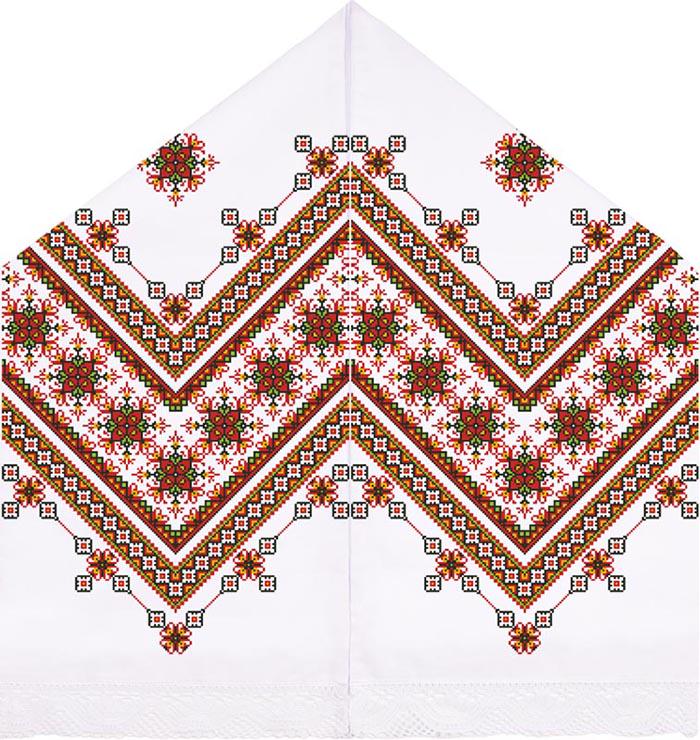 Схема Рушник под Каравай для вышивки бисером и нитями на атласной ткани (ТР128ан4599) Схема Рушник под Каравай для вышивки бисером и нитями на атласной ткани (ТР128ан4599)