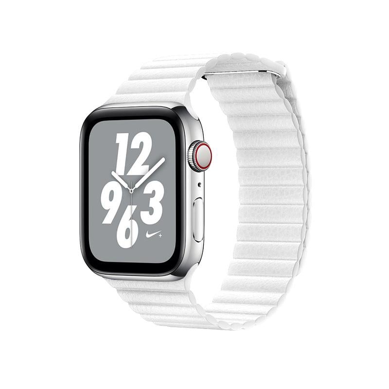 Ремешок для Apple Watch Coteetci W7 Leather Magnet 38 мм/40 мм (WH5205-WH)