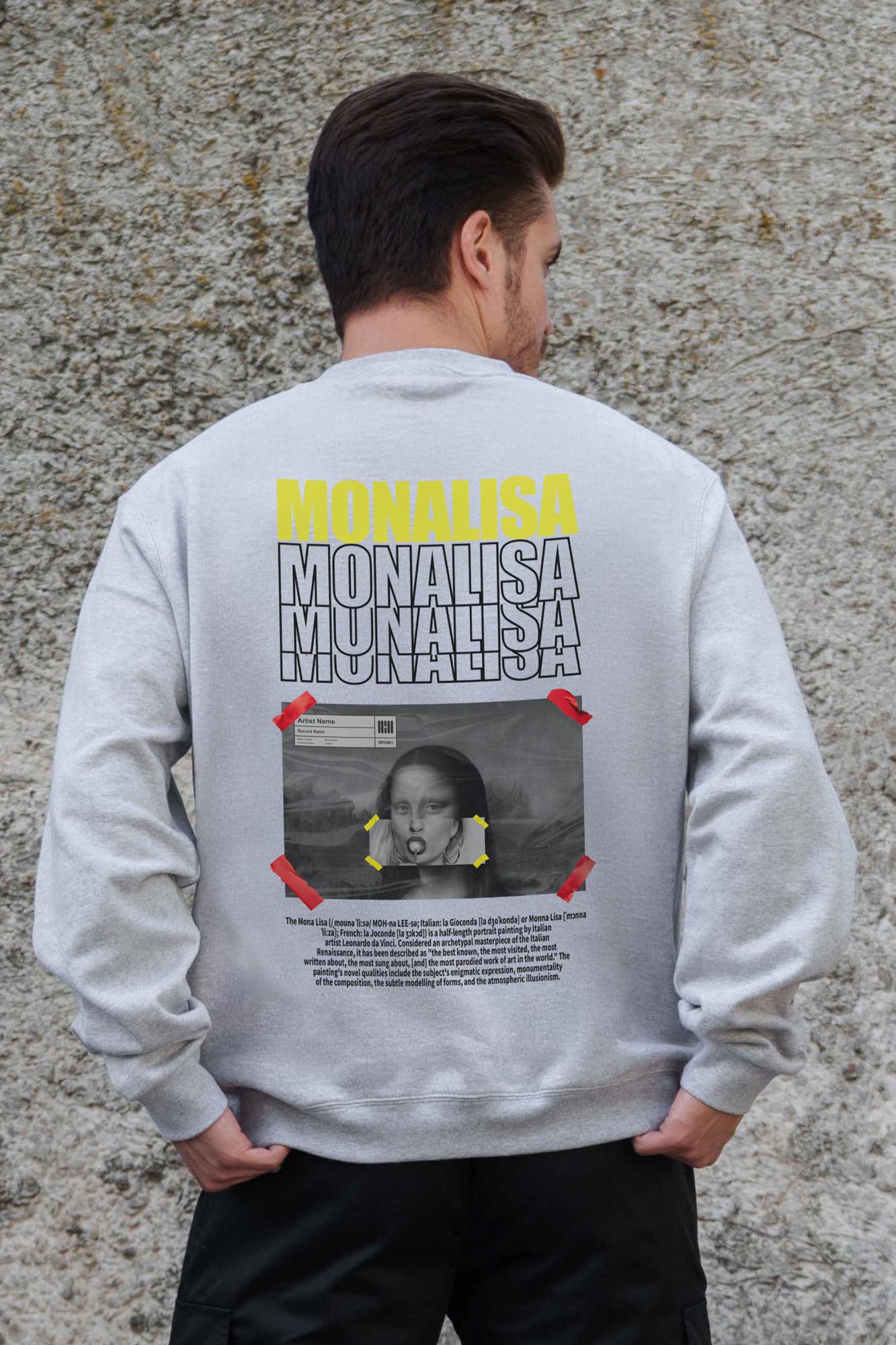 Свитшот оверсайз Monalisa 2XL/3XL Grey (2XL/3XL8055742)