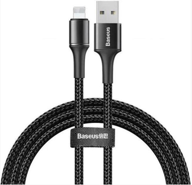 Кабель BASEUS Halo data USB for IP 2,4A 1 м Black (CALGH-B01)