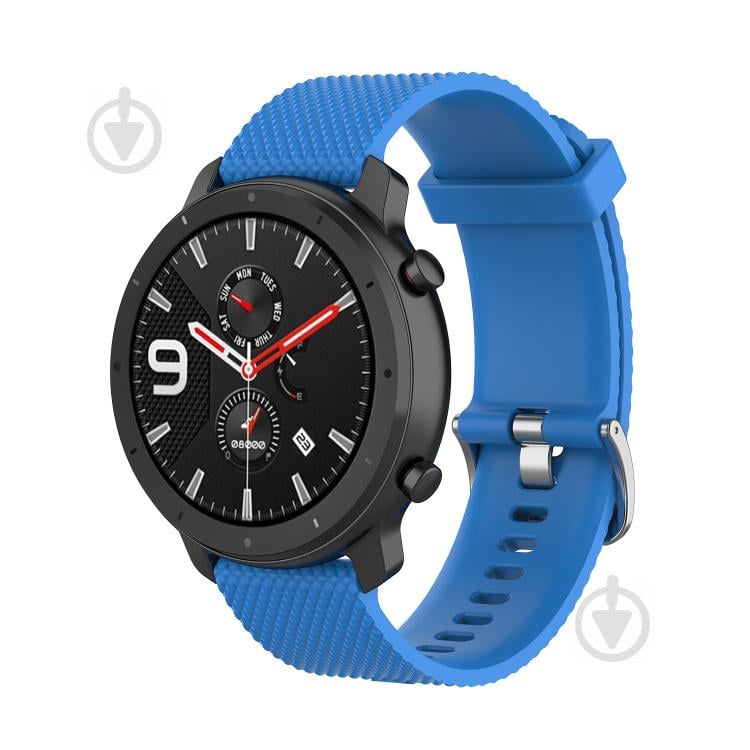 Ремешок силиконовый 20мм для Amazfit BIP | Bip Lite | Bip U / Pro/ Mini | GTS | GTS 2 (E) | GTR 42 BeWatch GT Голубой (1011418)