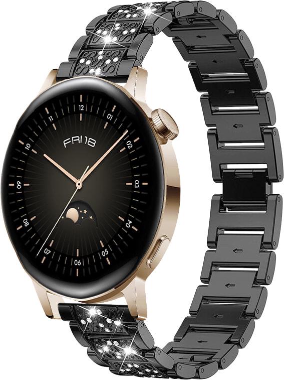 Браслет металлический Glam для Huawei Watch GT3 42 мм Black (32812-2B)