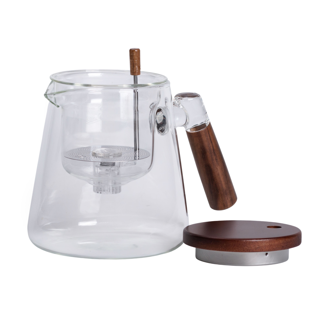 Чайник заварювальний Гунфу з кнопкою 1 л Прозорий (HP-34-7) - фото 4 Чайник заварювальний Гунфу з кнопкою 1 л Прозорий (HP-34-7) - фото 4