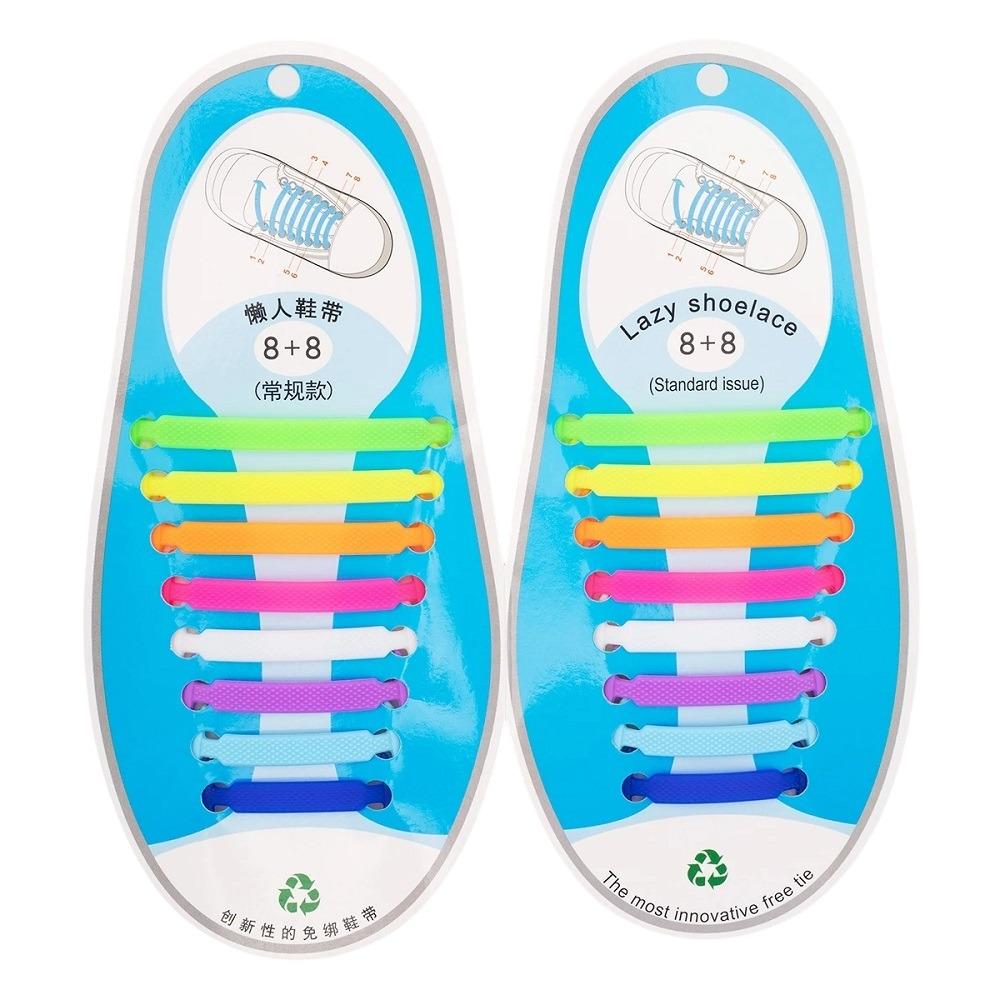 Шнурки силиконовые без завязок HOME R94448-MIX (2200000358257)