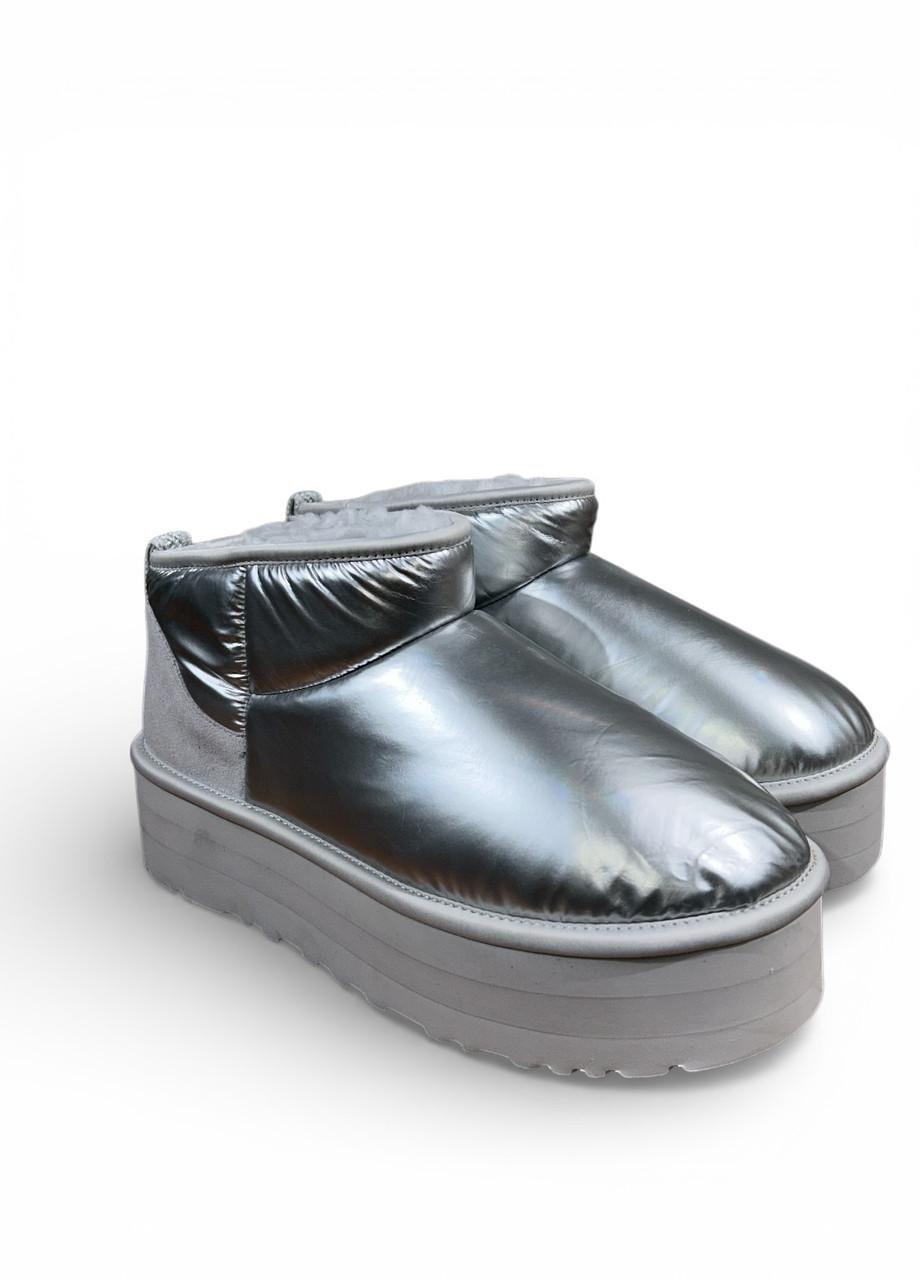 Угги женские UGG Ultra Mini Platform Hi Shine 1144048 р. 41/US 10 27 см Серебряный (2864862226)