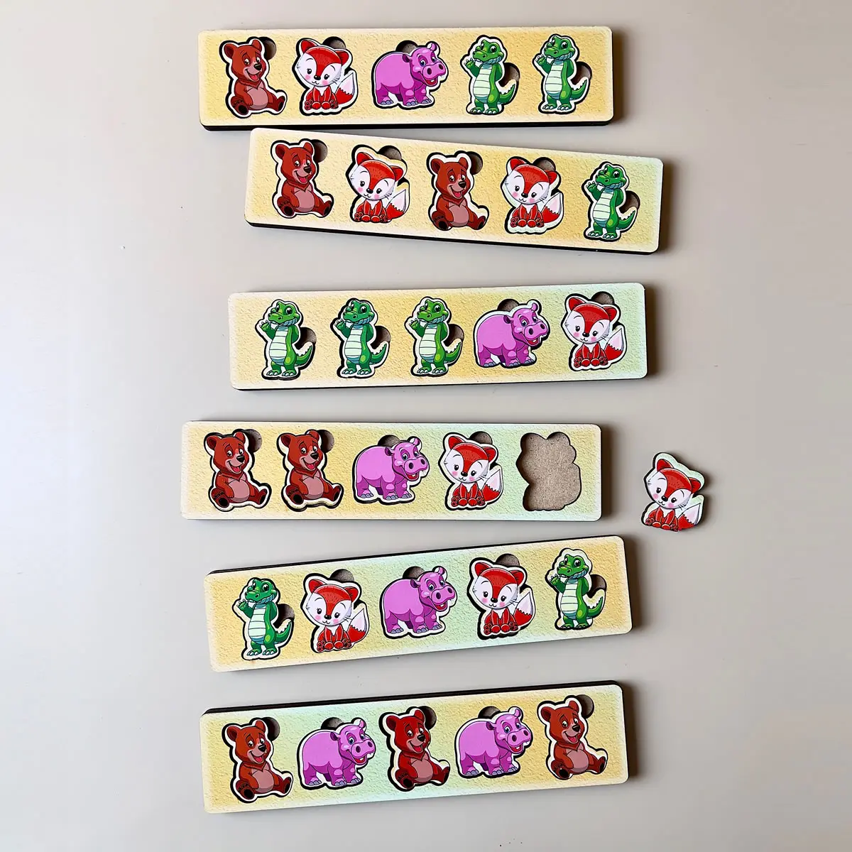 Детская развивашка Волшебный комодик "Животные" (Деревянный сортер) ПСД011 - фото 6 Детская развивашка Волшебный комодик "Животные" (Деревянный сортер) ПСД011 - фото 6