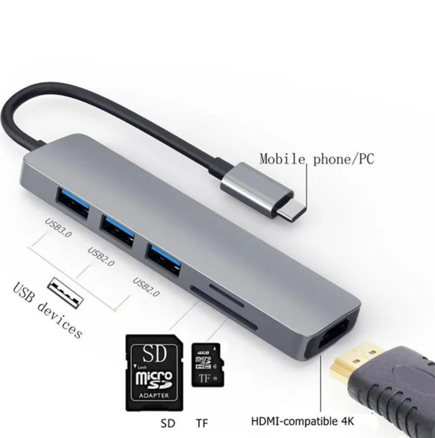 USB-хаб 7в1 расширитель портов с HDTV/USB 3.0 2хUSB 2.0 (731) - фото 5 USB-хаб 7в1 расширитель портов с HDTV/USB 3.0 2хUSB 2.0 (731) - фото 5