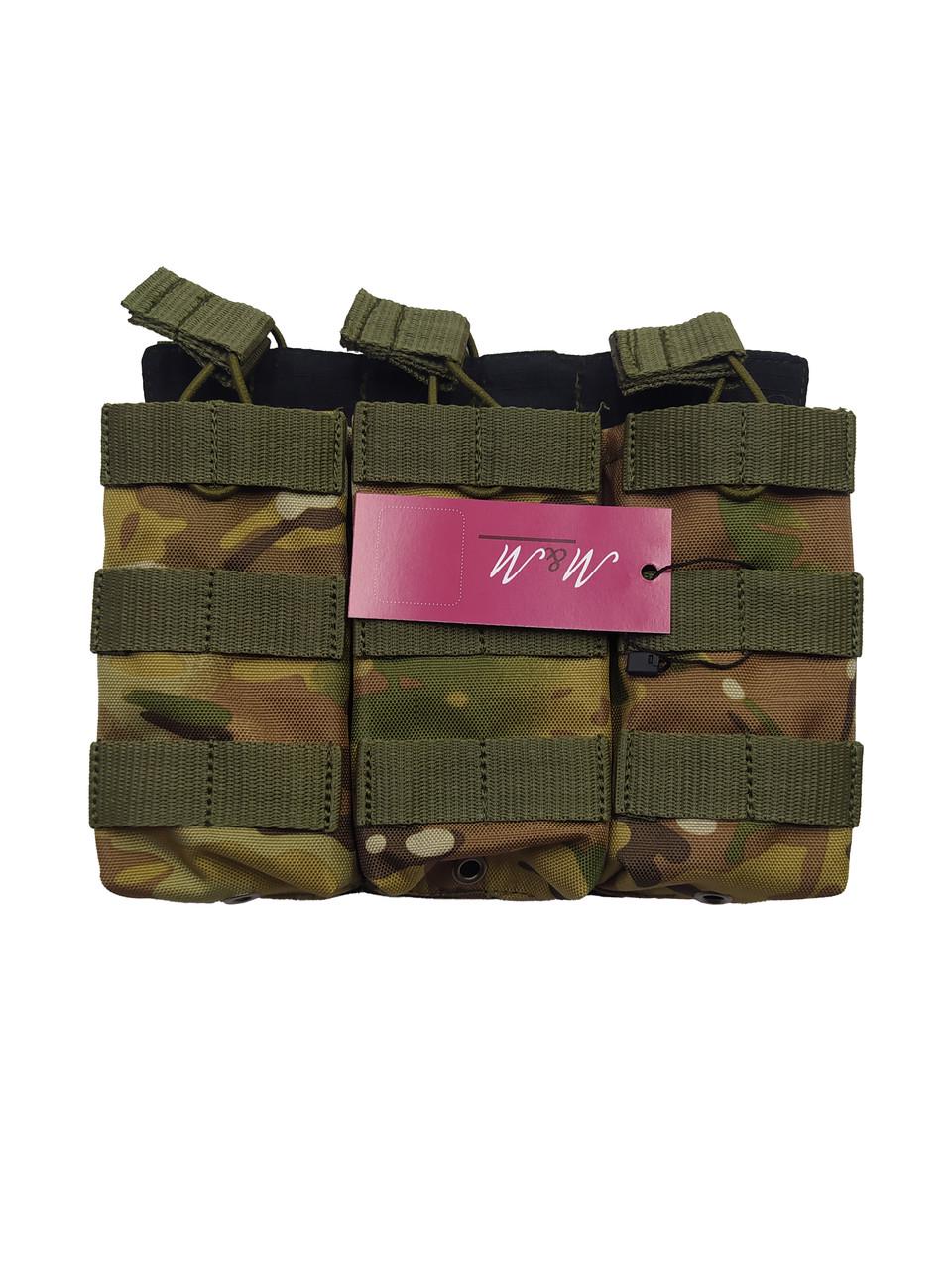 Подсумок М&М для магазинов АК или М16 3 шт. Мультикам (213456)