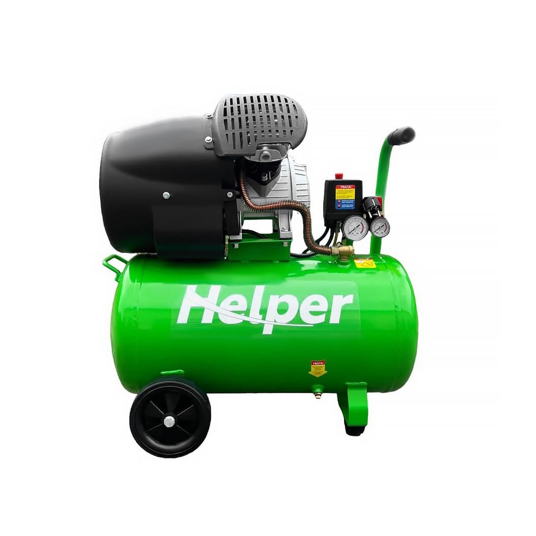 Компрессор V-образный двухцилиндровый Helper HPAC50VL 50 л 2800 Вт.