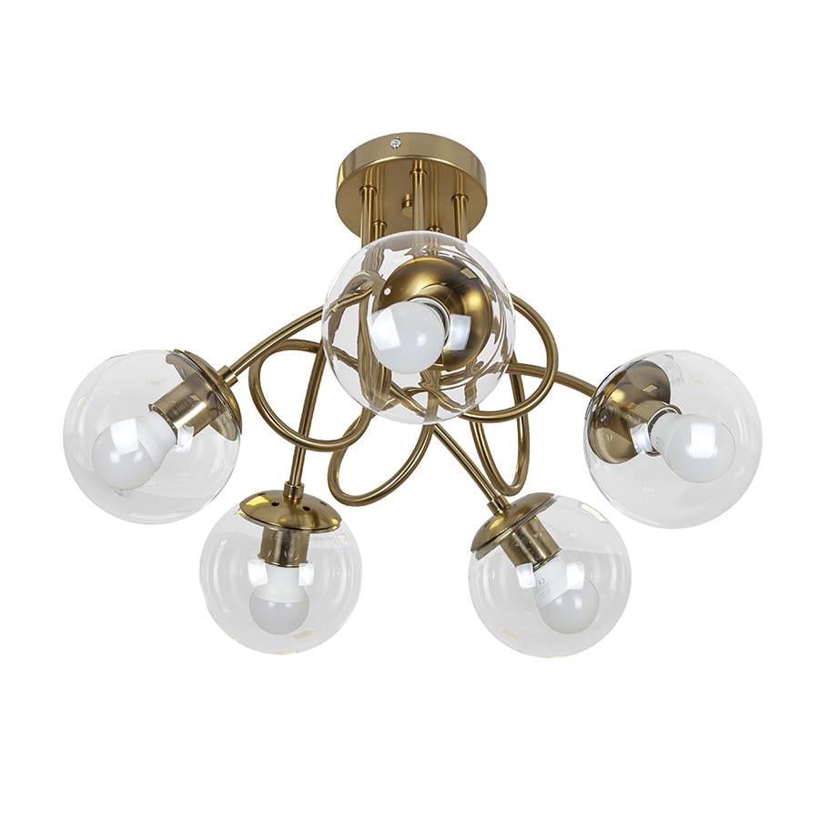 Люстра 7529910-5 BRZ+CL Бронзовый/Прозрачный (LVS4745)