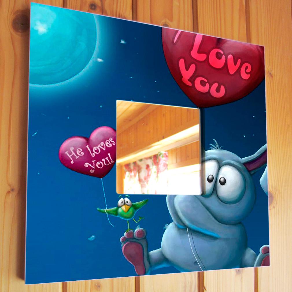 Зеркало декоративное I Love You 260х260 мм (M03752)