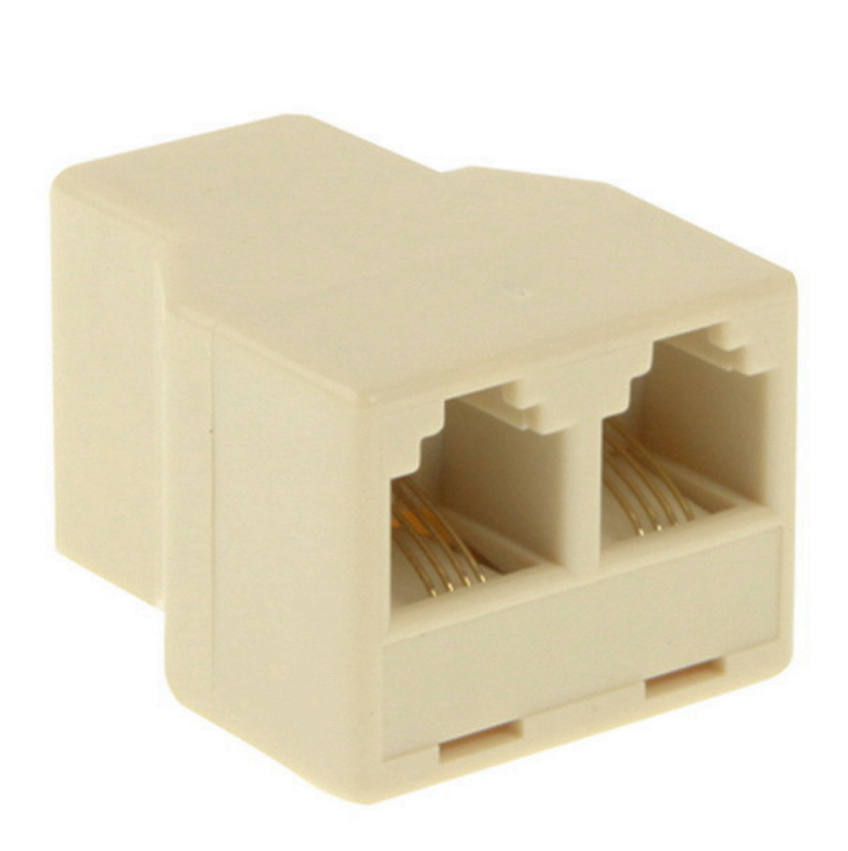 Сплиттер коннектор RJ45 to 2xRJ45 по витой паре разветвитель (283871)