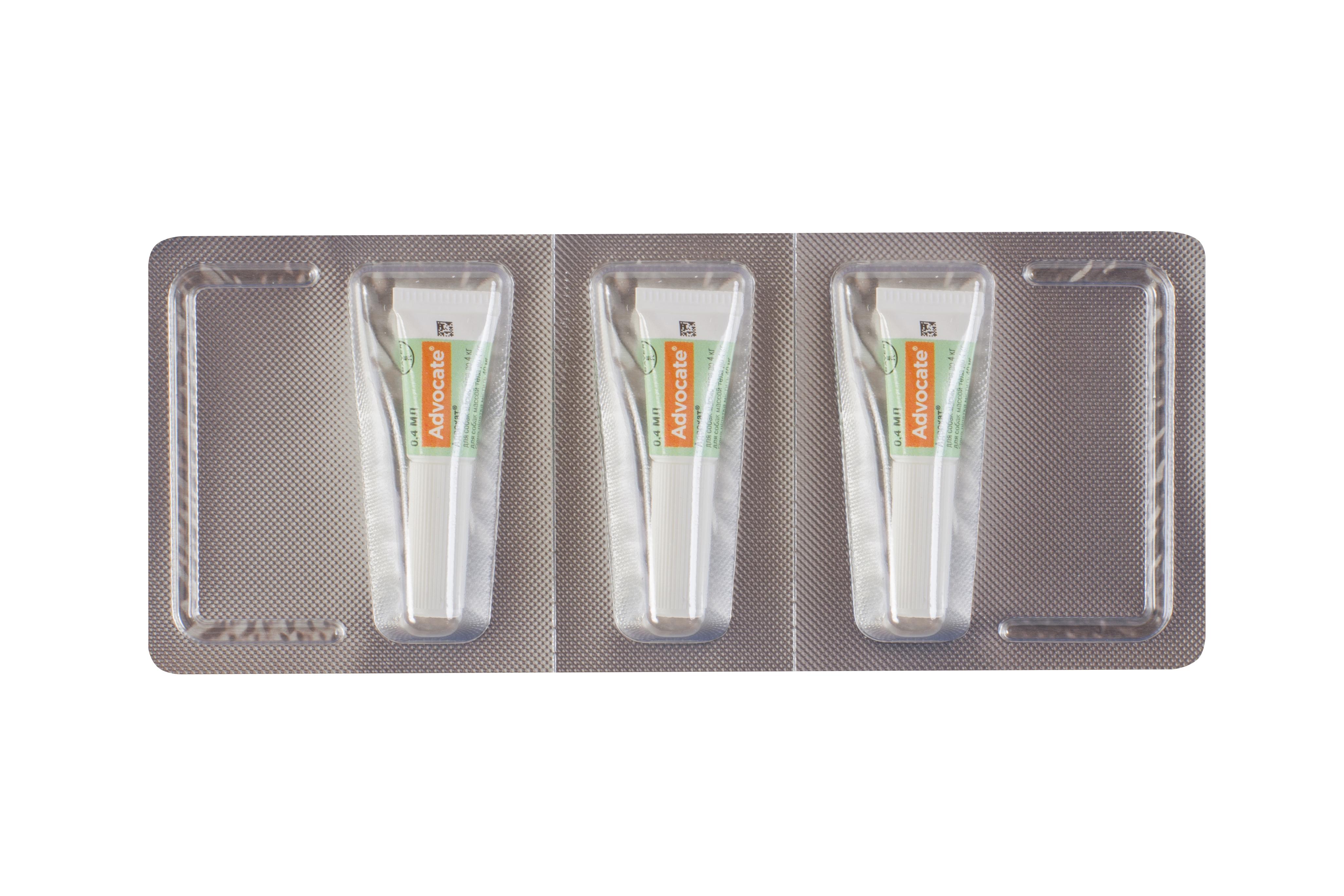 Краплі Bayer Адвокат від заражень ендо та екто паразитами для собак до 4 кг 3 піпетки (4007221037408/2000981007560) - фото 4 Краплі Bayer Адвокат від заражень ендо та екто паразитами для собак до 4 кг 3 піпетки (4007221037408/2000981007560) - фото 4