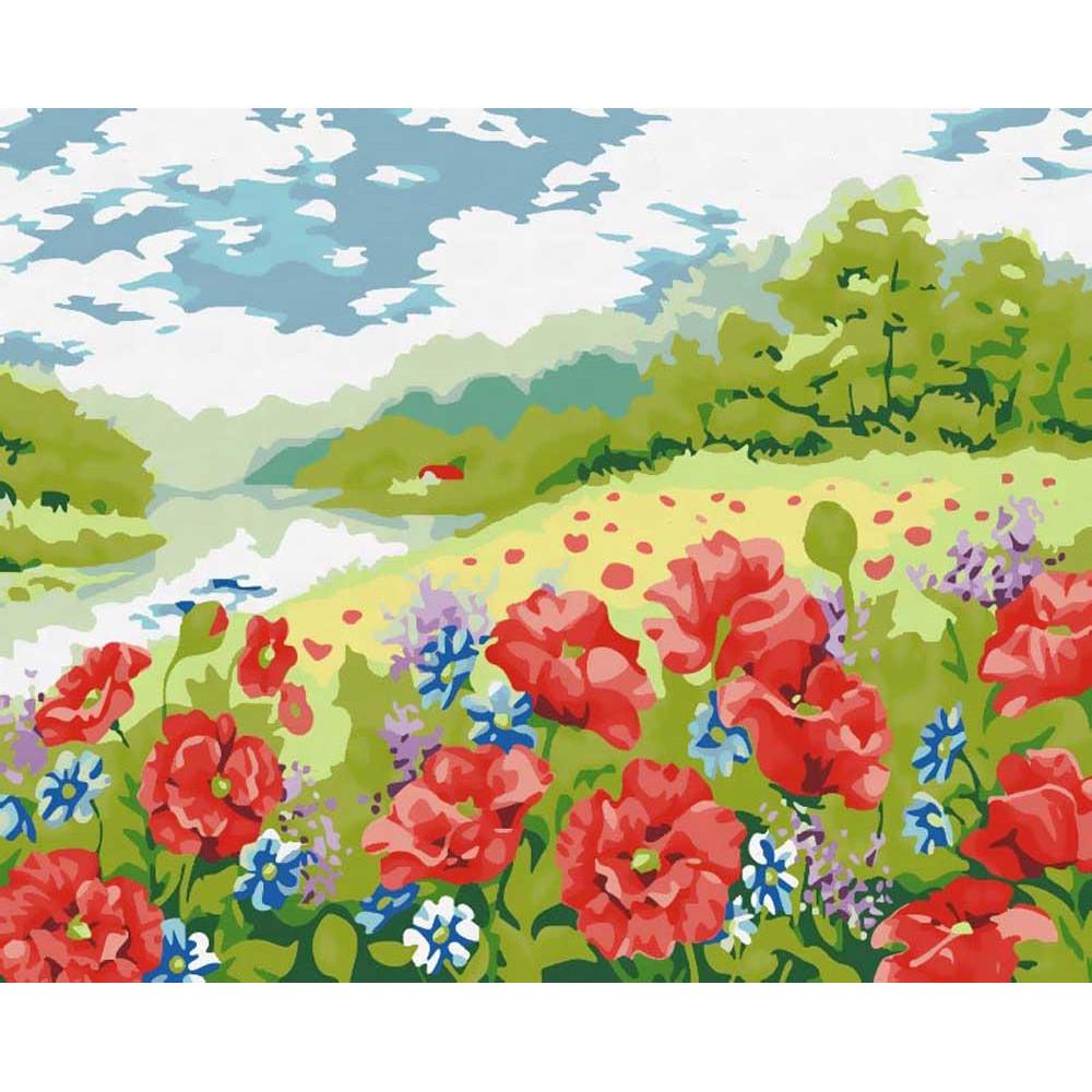 Картина по номерам Идейка Поле маков 40x50 см (KH152)