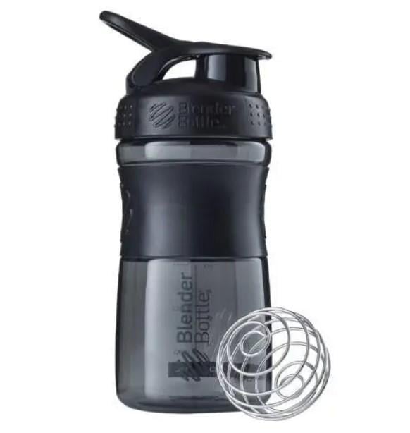 Шейкер спортивный Blender Bottle SportMixer Flip 20 oz/590 мл Black (SM 20oz Black)