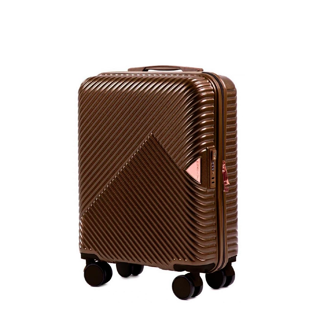 Чемодан Wings WN01 маленький 38 л Золотой (WN01-S-Gold-ABS)