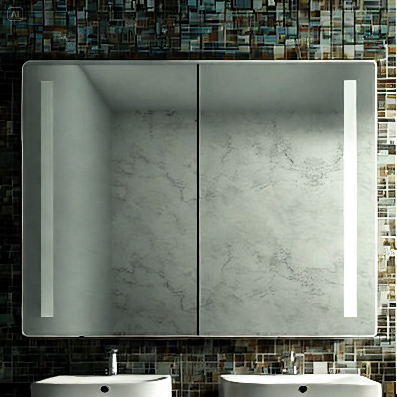 Шафа дзеркальна для ванної кімнати The MIX PL 8.2 пластикова 60 см (2347) - фото 10