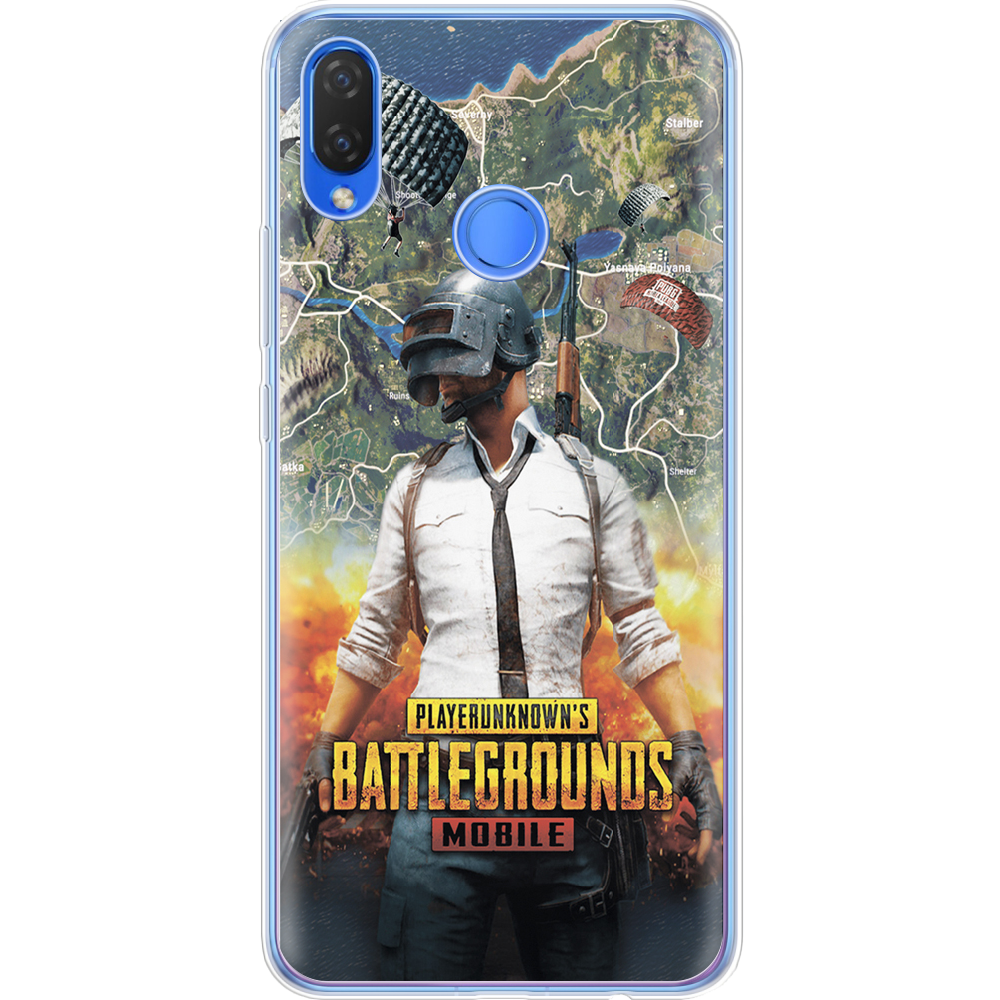 Чехол Boxface Huawei P Smart Plus PUBG Mobile Прозрачный силикон (34912-up2309-34912)