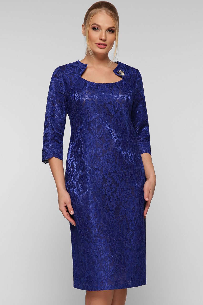 Платье VLAVI Катрин р. 56 Электрик (106401-56) - фото 4 Платье VLAVI Катрин р. 56 Электрик (106401-56) - фото 4