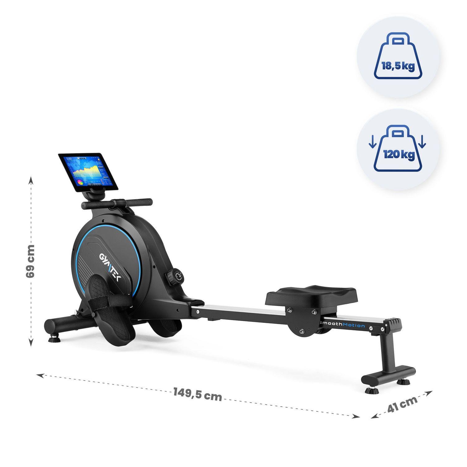 Гребний тренажер Gymtek XR800 магнітний Синій (30477386) - фото 19 Гребний тренажер Gymtek XR800 магнітний Синій (30477386) - фото 19