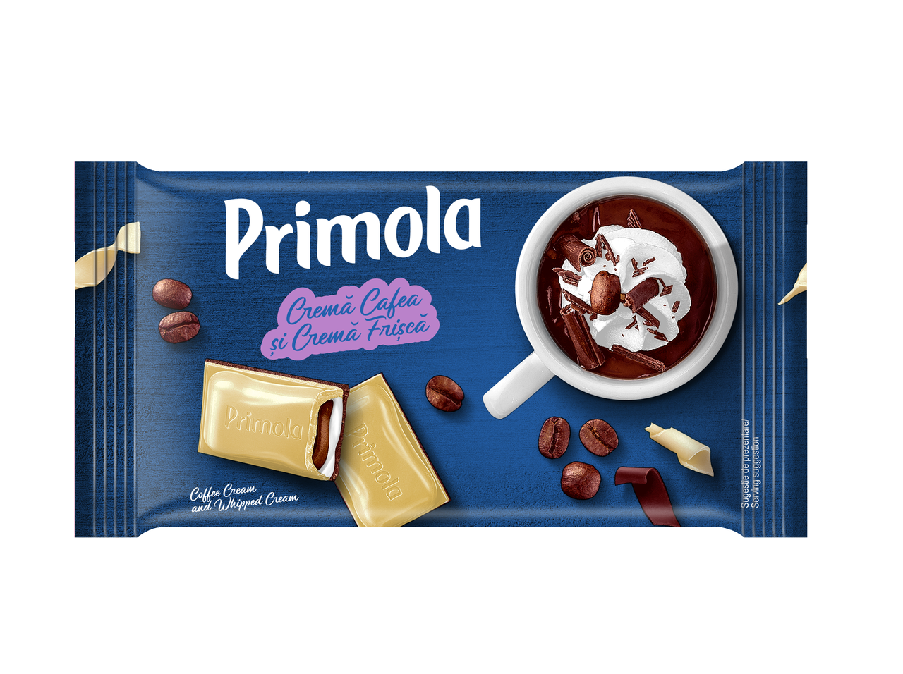 Шоколад Kandia Primola с начинкой из взбитых сливок и кофе 94 г (2877872956)